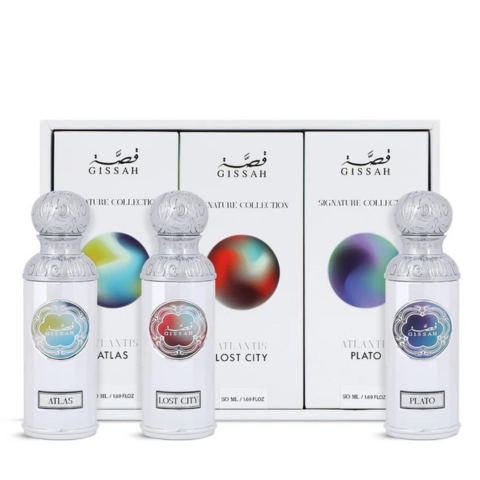 Atlantis Set by Gissah - aquatic amber perfume collection for men
