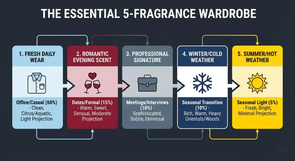 the essential 5 fragrance wardrobe